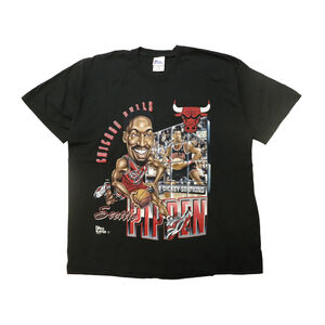 Vintage Pro Player Scottie Pippen Chicago Bulls Graphic T-Shirt Size XXL